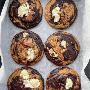 Choco-Vanilla Swirl Cookies